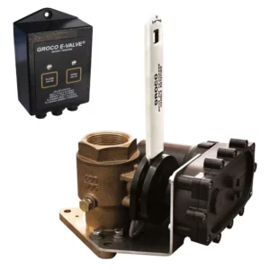 GROCO 1-1-2" Bronze Electric Flanged Seacock - 24V