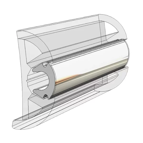 TACO Rub Rail Insert - Flexible Chrome - 80' - Image 2