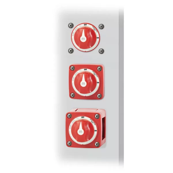 Blue Sea 6006 m-Series (Mini) Battery Switch Single Circuit ON-OFF Red - Image 2
