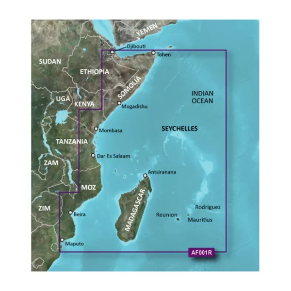 Garmin BlueChart g3 HD - HXAF001R - Eastern Africa - microSD-SD