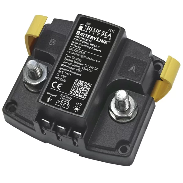 Blue Sea 7611 DC BatteryLink Automatic Charging Relay - 120 Amp w-Auxiliary Battery Charging - Image 2