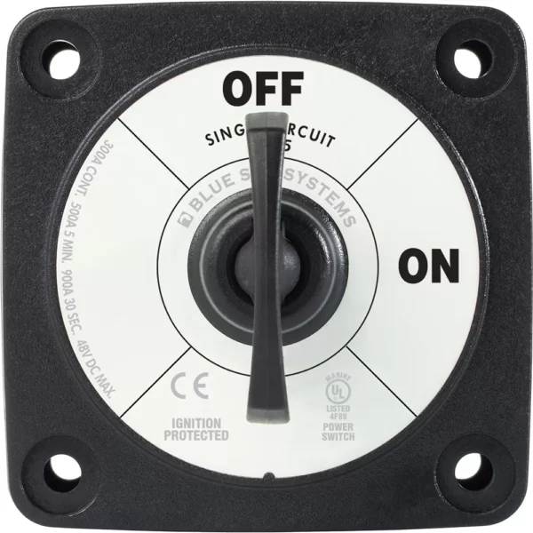 Blue Sea 6005200 Battery Switch Single Circuit ON-OFF - Black - Image 4