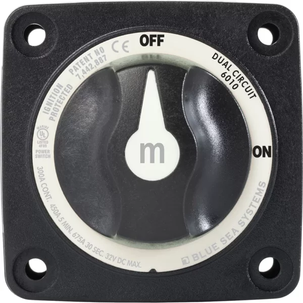 Blue Sea 6010200 Battery Switch Dual Circuit - Black - Image 4