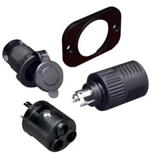 Marinco ConnectPro Charging-Trolling Receptacle, Plug & 6-Guage Adapter
