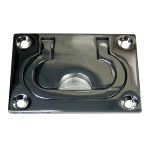 Whitecap Flush Pull Ring - CP-Brass - 3" x 2"