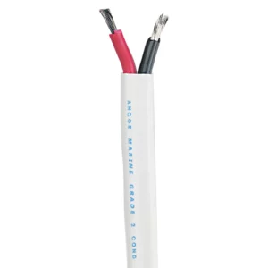 Ancor Standard Duplex Cable - Flat 16-2 AWG - 2 x 1mm Red-Black - 250'