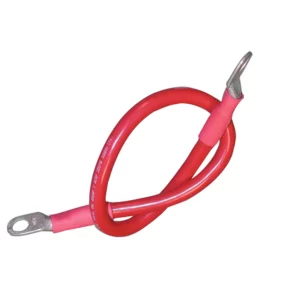 Ancor Battery Cable Assembly, 2 AWG (34mm) Wire, 3-8" (9.5mm) Stud, Red - 18" (45.7cm)