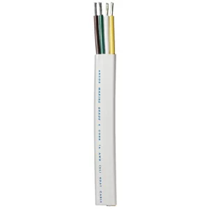 Ancor Trailer Cable - 16-4 AWG - Yellow-White-Green-Brown - Flat - 100'