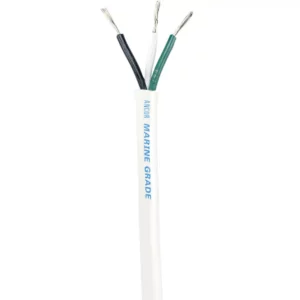 Ancor White Triplex Cable - 14-3 AWG - Round - 100'