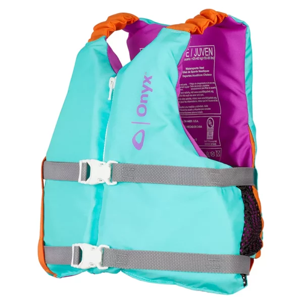 Onyx Youth Universal Paddle Vest - Aqua - Image 3