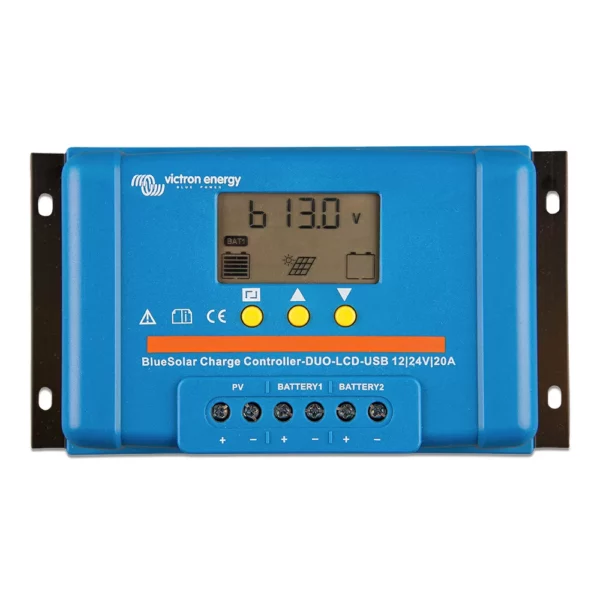 Victron BlueSolar PWM Charge Controller (DUO) LCD & USB Charge Control - 12-24VDC - 20A - Image 2