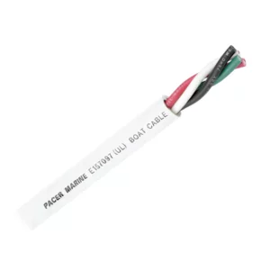 Pacer Round 4 Conductor Cable - 100' - 16-4 AWG - Black, Green, Red & White
