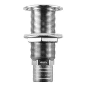 Attwood Stainless Steel Scupper Valve Barbed - 1-1-2" Hose Size