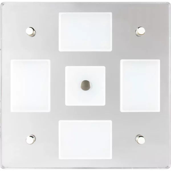 Sea-Dog Square LED Mirror Light w-On-Off Dimmer - White & Blue - Image 3