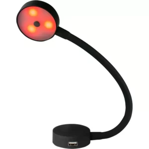 Sea-Dog LED Flex Neck Day-Night Light w-USB Socket - Red & White Light