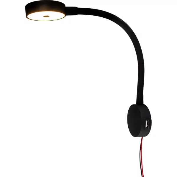 Sea-Dog LED Flex Neck Day-Night Light w-USB Socket - Red & White Light - Image 2
