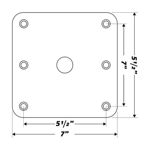 Wise - KingPin 7" x 7" Base Plate Only - Image 4