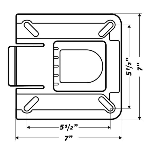 Wise 7" Swivel w-Quick Release Bracket - Image 2