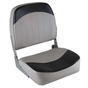 Wise Standard Low-Back Fishing Seat - Grey-Charcoal