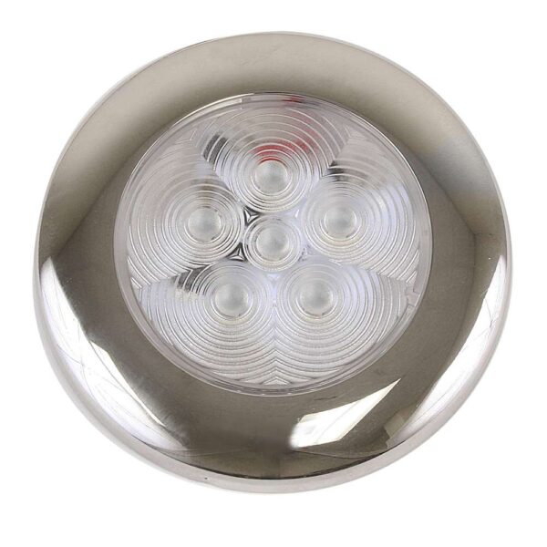 Scandvik B3 Downlight Surface Mount - Blue - SS Trim - IP67 - 12-24V