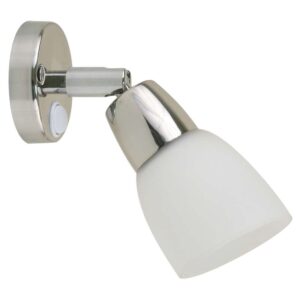 Scandvik SS Reading Light w-Frosted Glass Shade - 10-30V