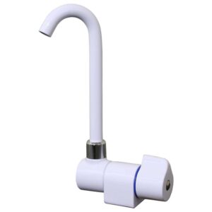 Scandvik Tall Tap w-Folding Spout - White Powder Coat Finish
