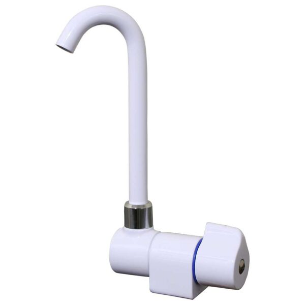 Scandvik Tall Tap w-Folding Spout - White Powder Coat Finish