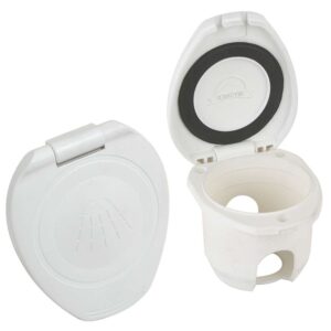 Scandvik Replacement White Cup & Cap f-Recessed Shower