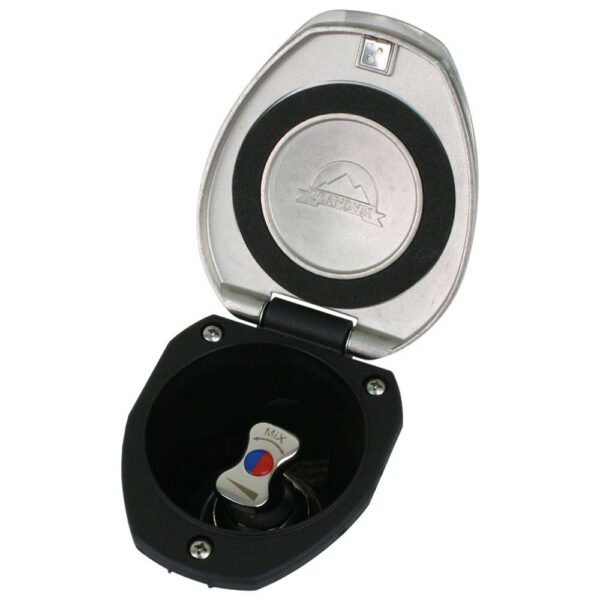 Scandvik Recessed T-Handle Mixing Valve - SS w-Black Cup