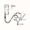 Scandvik Recessed Transom Shower w-6' Hose - White - Image 2