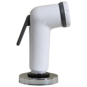 Scandvik Straight Handle Pull Out Sprayer - White w-6' Hose