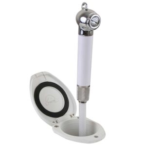 Scandvik Recessed Shower w-6' White Hose - Push-Button