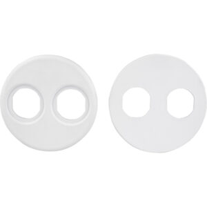 Sea-Dog 4" Gauge Power Socket Adapter Mounting Plate - White