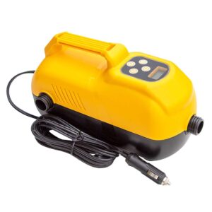Solstice Watersports 2-Stage High Volume High Pressure Digital Pump w-Car-Battery Adapter Kit