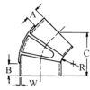 Trident Marine 5" ID 45-Degree EPDM Black Rubber Molded Wet Exhaust Elbow w-4 T-Bolt Clamps - Image 2