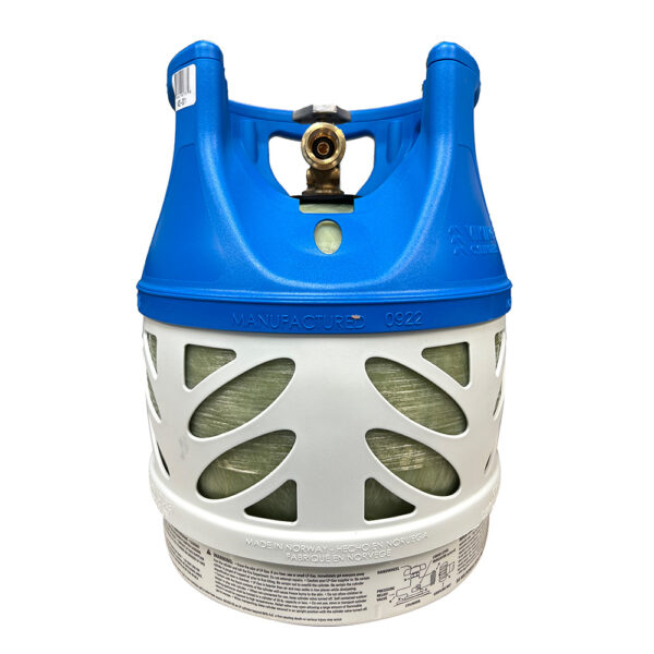 Viking Cylinders 11lb Vertical Fiberglass Composite LPG Cylinder w-Type 1 Valve - OPD, DOT, TC Approved