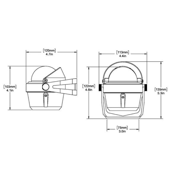 Ritchie B-51 Explorer Compass - Bracket Mount - Black - Image 2