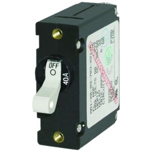 Blue Sea 7226 AC-DC Single Pole Magnetic World Circuit Breaker - 40AMP