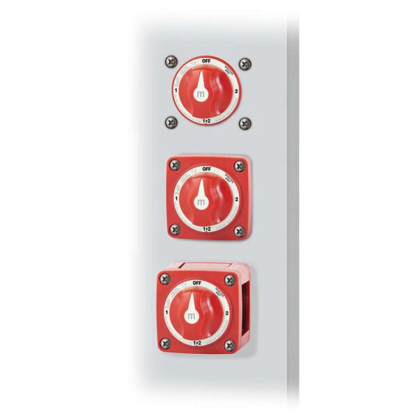 Blue Sea 6007 m-Series (Mini) Battery Switch Selector Four Position Red - Image 3