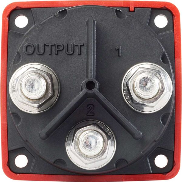Blue Sea 6007 m-Series (Mini) Battery Switch Selector Four Position Red - Image 2
