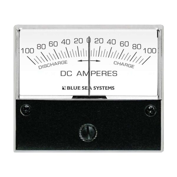 Blue Sea 8253 DC Zero Center Analog Ammeter - 2-3-4" Face, 100-0-100 Amperes DC