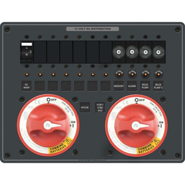 Blue Sea 8693 e-Series Dual Circuit Plus 2 5511e