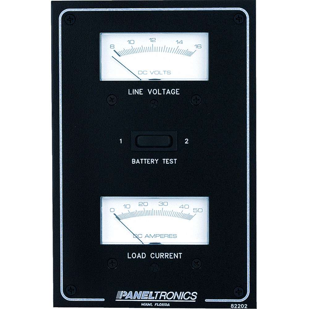 Paneltronics Standard DC Meter Panel wVoltmeter & Ammeter Fast Boat