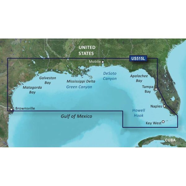 Garmin BlueChart g3 Vision HD - VUS515L - Brownsville - Key Largo - microSD-SD