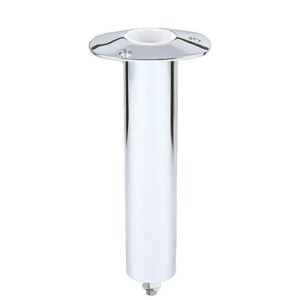 Lee's 0 Stainless Steel Swivel Base Flush Mount Rod Holder - Medium - 2" OD X 6.5" Tube f- Small Bent Butts