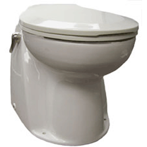 Raritan Atlantes Freedom w-Vortex-Vac - Household Style - White - Remote Intake Pump - Smart Toilet Control - 12v