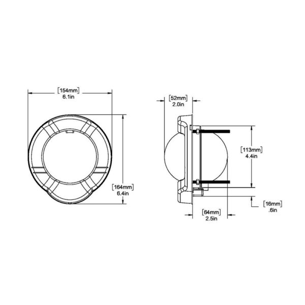 Ritchie SS-PR2 SuperSport Compass - Dash Mount - Black - Image 3