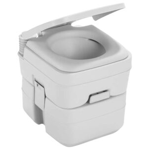 Dometic 965 MSD Portable Toilet w-Mounting Brackets - 5 Gallon - Platinum