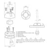 Scanstrut DS21B-S Vertical Cable Seal - Stainless Steel - Image 2