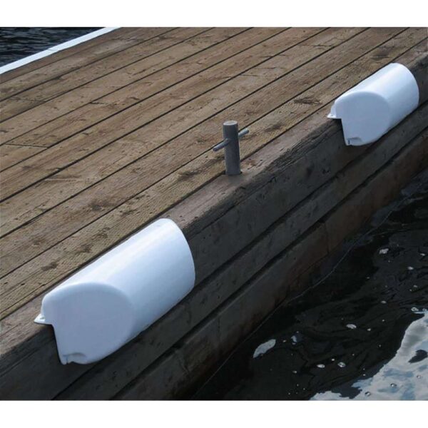 Dock Edge Dolphin Dockside Bumper 7" x 16" Straight - White - Image 2